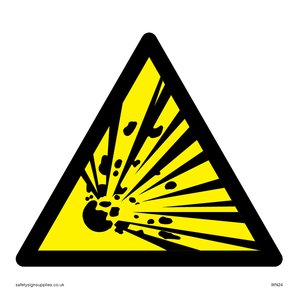 WN24: explosive material warning symbol only