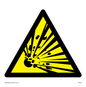 WN24: explosive material warning symbol only