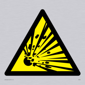 WN24: explosive material warning symbol only