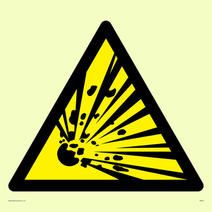 WN24: explosive material warning symbol only