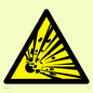 WN24: explosive material warning symbol only