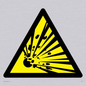 WN24: explosive material warning symbol only