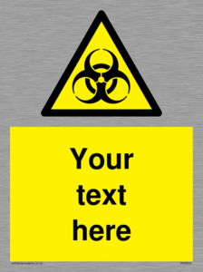 WN3010: Custom Bio-Hazard Sign