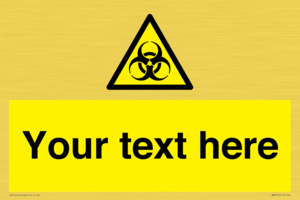WN3010: Custom Bio-Hazard Sign
