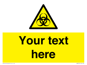 WN3010: Custom Bio-Hazard Sign