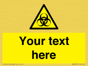 WN3010: Custom Bio-Hazard Sign
