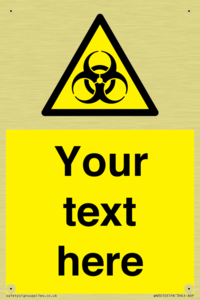 WN3010: Custom Bio-Hazard Sign