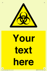 WN3010: Custom Bio-Hazard Sign