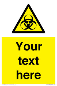 WN3010: Custom Bio-Hazard Sign