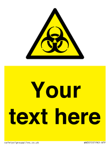WN3010: Custom Bio-Hazard Sign