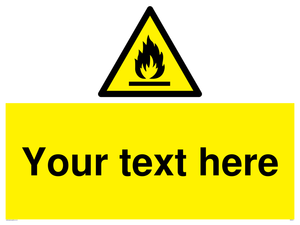WN3011: Custom flammable sign