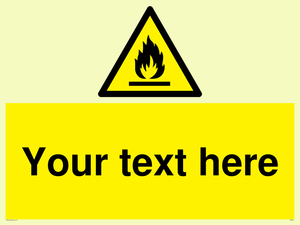 WN3011: Custom flammable sign