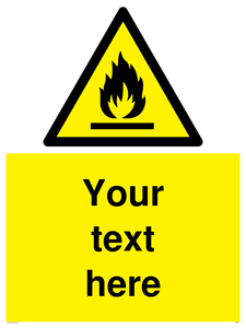 WN3011: Custom flammable sign