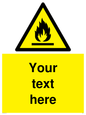 WN3011: Custom flammable sign