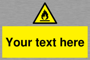 WN3011: Custom flammable sign