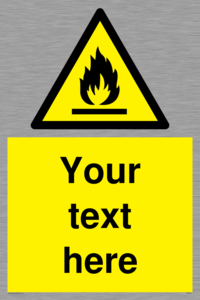 WN3011: Custom flammable sign