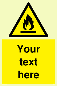 WN3011: Custom flammable sign
