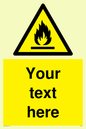 WN3011: Custom flammable sign