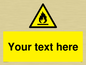 WN3011: Custom flammable sign