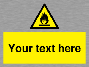 WN3011: Custom flammable sign