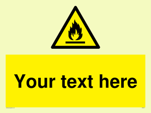 WN3011: Custom flammable sign