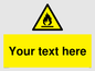 WN3011: Custom flammable sign