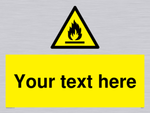 WN3011: Custom flammable sign