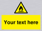 WN3011: Custom flammable sign