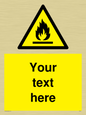 WN3011: Custom flammable sign