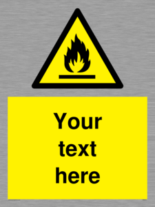 WN3011: Custom flammable sign