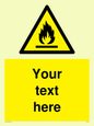 WN3011: Custom flammable sign