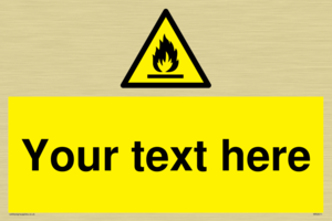 WN3011: Custom flammable sign