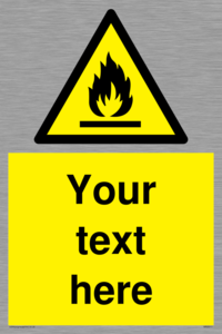 WN3011: Custom flammable sign