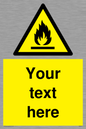 WN3011: Custom flammable sign