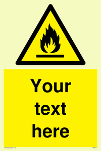 WN3011: Custom flammable sign