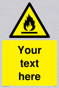 WN3011: Custom flammable sign