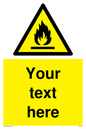 WN3011: Custom flammable sign