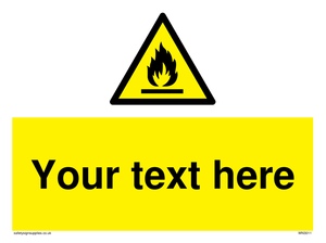 WN3011: Custom flammable sign