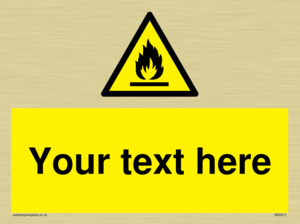 WN3011: Custom flammable sign