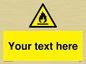 WN3011: Custom flammable sign