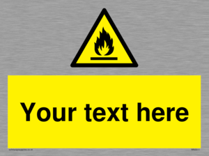WN3011: Custom flammable sign