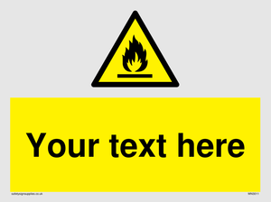 WN3011: Custom flammable sign