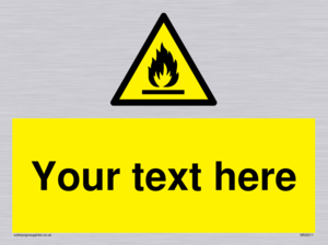 WN3011: Custom flammable sign