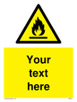 WN3011: Custom flammable sign