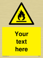 WN3011: Custom flammable sign