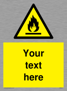 WN3011: Custom flammable sign