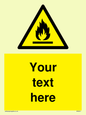 WN3011: Custom flammable sign