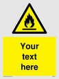 WN3011: Custom flammable sign