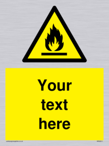 WN3011: Custom flammable sign