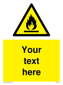 WN3011: Custom flammable sign